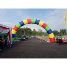 40ft Wide Mix color inflatable arch for rental
